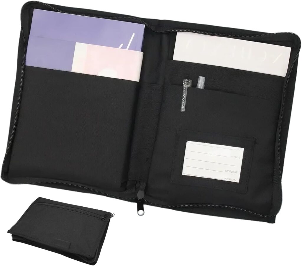 AYHYHLJZJ Carpeta de Coche Organizador de Guantera A5, Porta Documentos Coche con Cremallera, Portadocumentos A5 con Múltiples Compartimentos para Papeles...