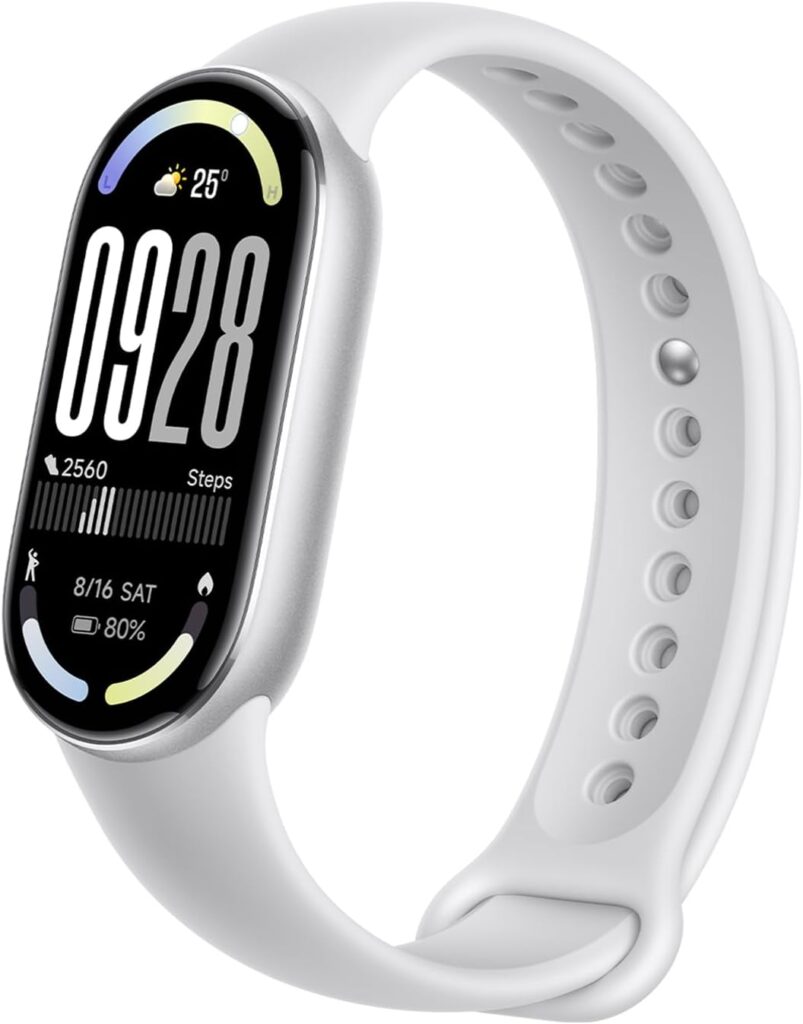 Xiaomi Smartband 10, Pantalla AMOLED de 1,72”, Carga rápida, 150+ Modos Deportivos, Monitorización de Salud y sueño, HyperOS 2.0, Impermeable 5ATM, Brújula