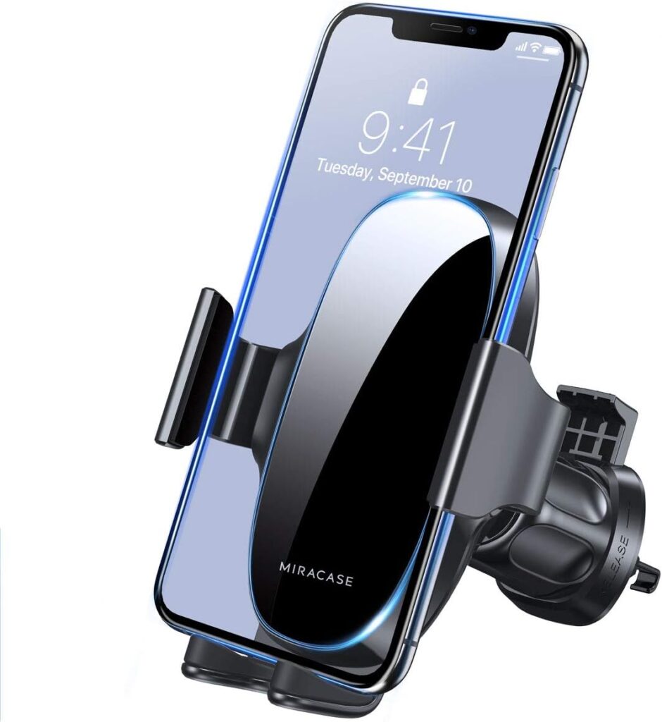 Miracase Soporte Móvil Coche Universal del Aire Ventilación, Compatible con 17 Pro MAX 16 15 14 13 Plus Mini, Galaxy y Más